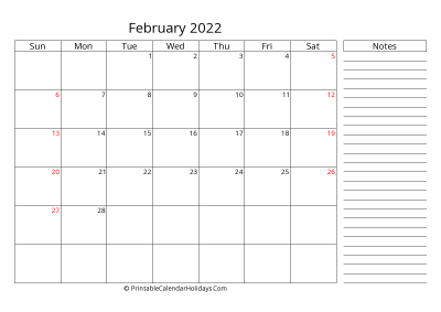 2022 february calendar with canada holidays