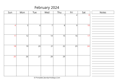 2024 february calendar with canada holidays