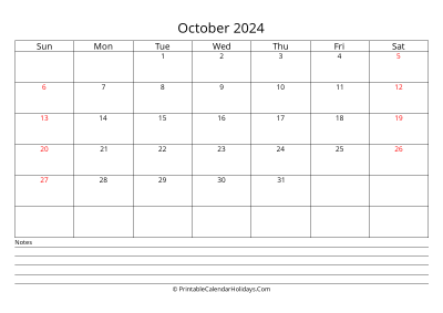 printable october 2024 calendar with uk bank holidays