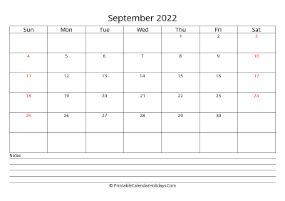 printable september 2022 calendar with uk bank holidays