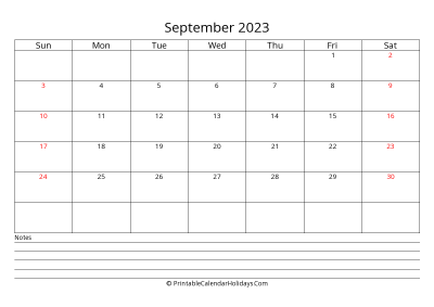 printable september 2023 calendar with uk bank holidays